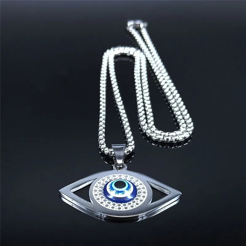 Stainless steel Evil eye necklace product image