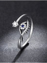 925 sterling silver Evil eye ring