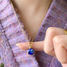 Crystal Glass Lucky Eye Pendant Necklace