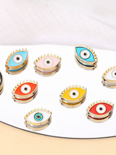 [Boho Series] Evil Eye Shape - 10PCS Turkish Evil Eye Beads for DIY Bracelets and Pendant Making