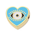 [Boho Series] Heart Shape - 10PCS Turkish Evil Eye Beads for DIY Bracelets and Pendant Making