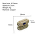 Metal Brass Based Heart Jewelry Making Beads with Spacor Beads and Knotting Supplies for Men's Beads and Evil Eye Beads Tube