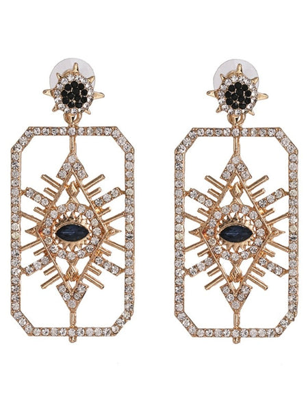 Vintage rhinestone earrings