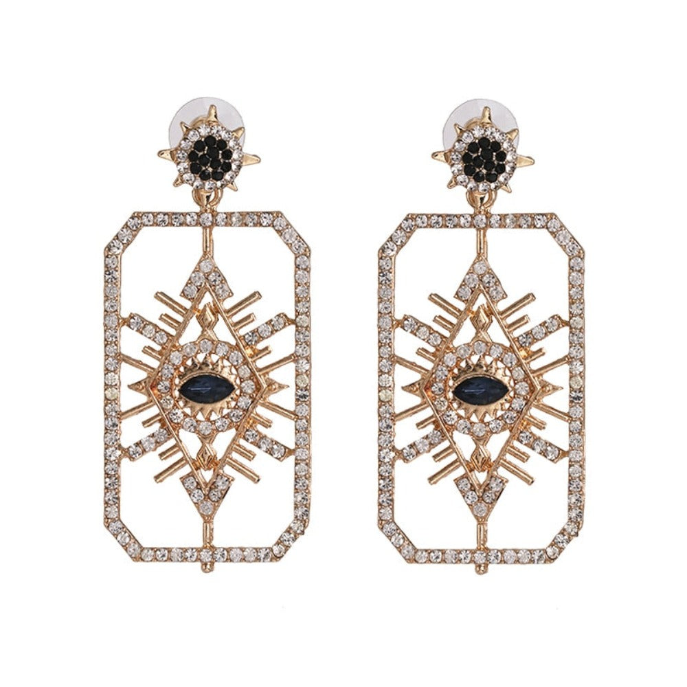 Vintage rhinestone earrings