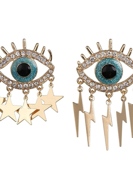 Vintage crystal dangle earrings
