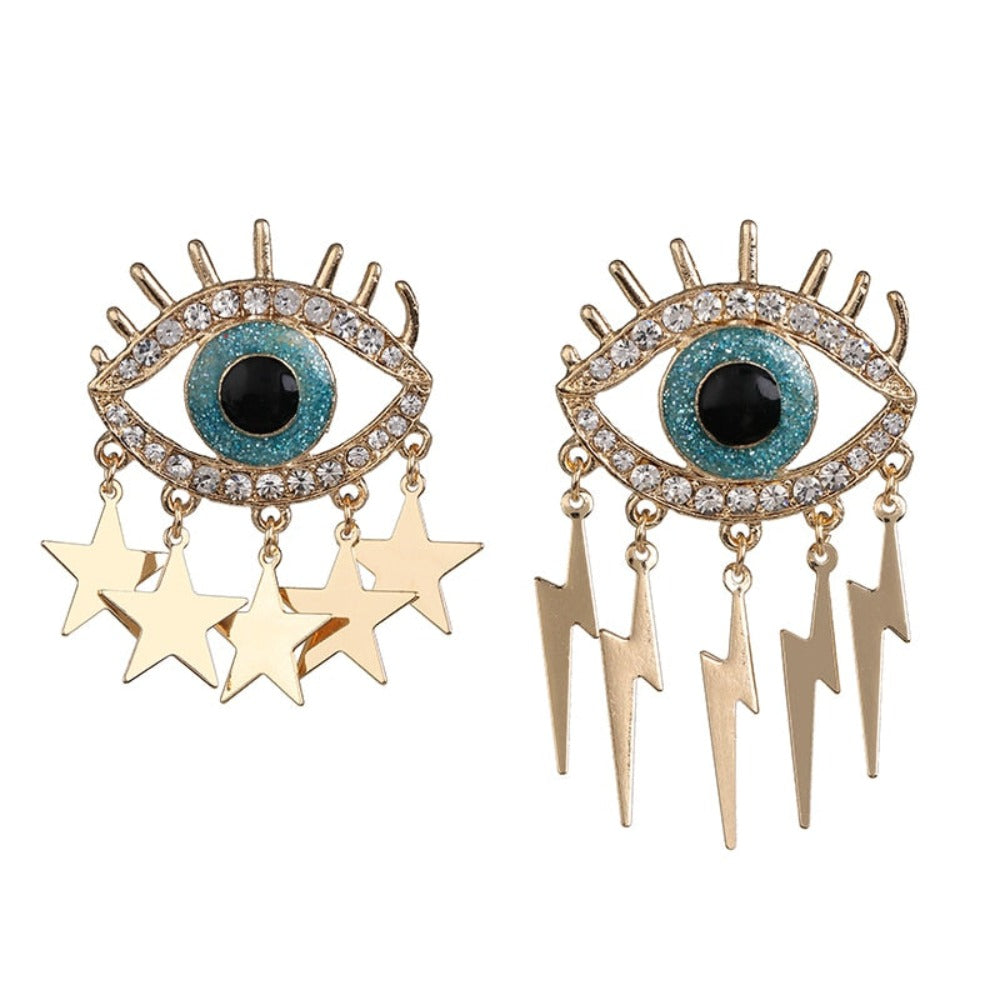 Vintage crystal dangle earrings