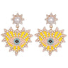 Vintage evil eye drop earrings
