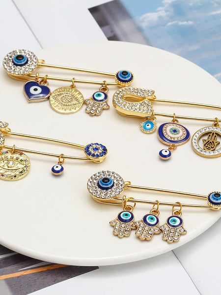 Evil Eye Brooch