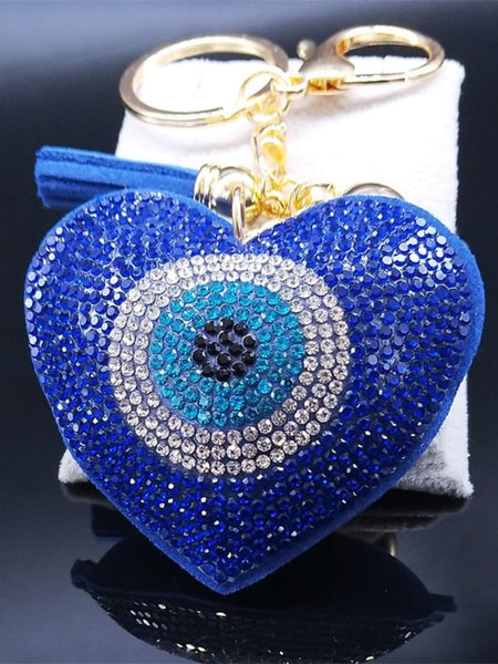 Heart-shaped keychain