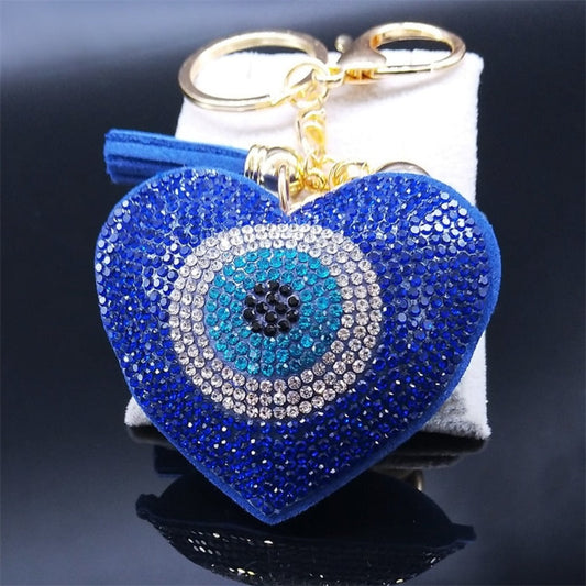 Heart-shaped keychain
