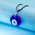 Turkish Evil Eye Pendant Choker Necklace - Vintage Blue Eye Clavicle Chain Necklace for Women, Girls, and Gift Giving