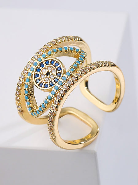Elegant Evil Eye Ring