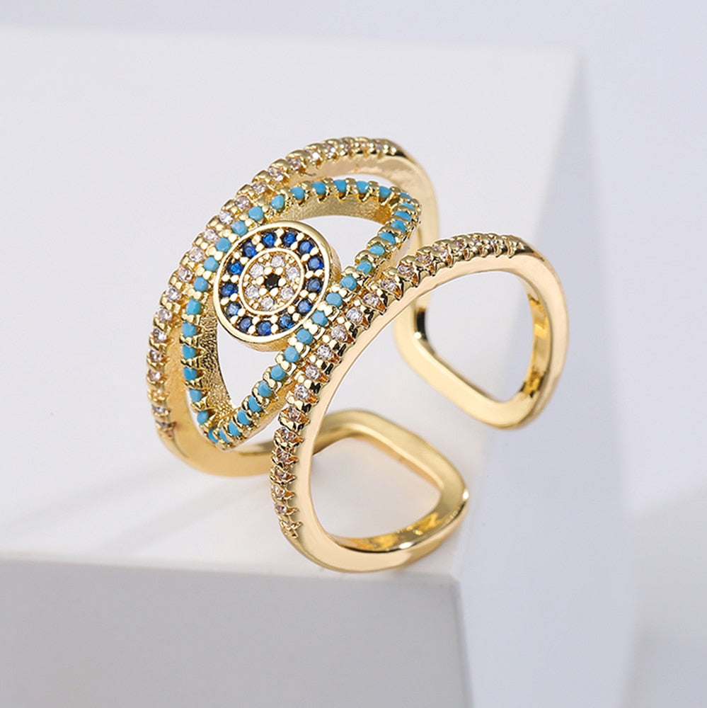 Elegant Evil Eye Ring