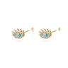 Gold-Plated Demon Eye Earrings