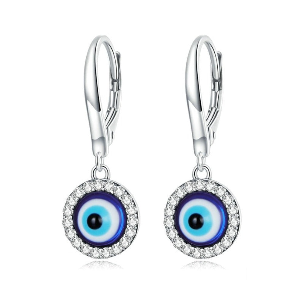 Blue Demon Eye Earrings