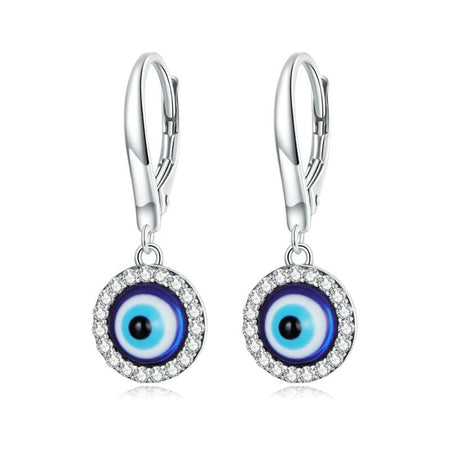 Blue Demon Eye Earrings