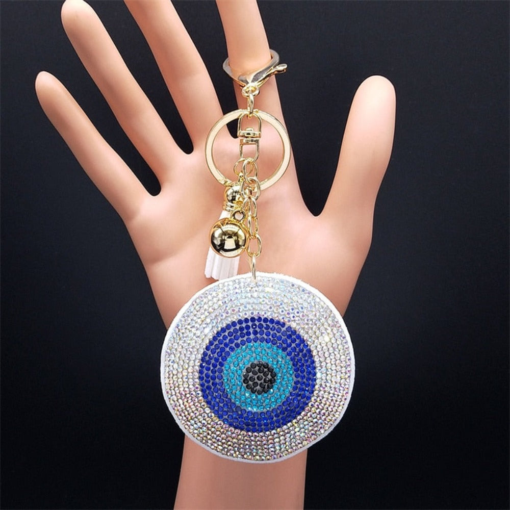 Women's Crystal Keychain Ring