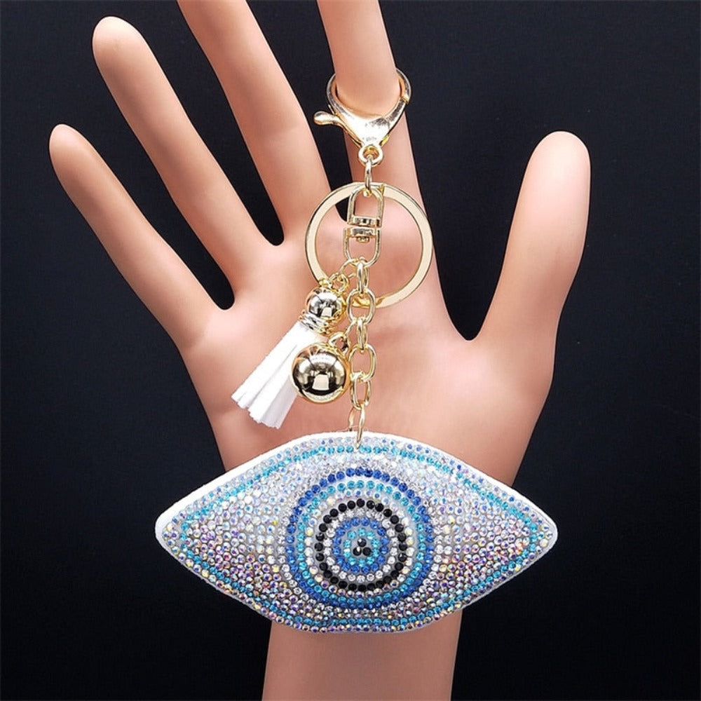 Women's Crystal Keychain Ring