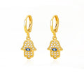 Stainless Steel Zircon Earrings