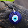 Turkish Evil Eye Pendant Choker Necklace - Vintage Blue Eye Clavicle Chain Necklace for Women, Girls, and Gift Giving