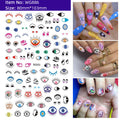 Unique Evil Eye Nail Art Design - Stylish & Eye-Catching Turkish Blue Evil Eye Nail Stickers