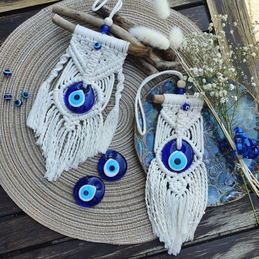 Glass Evil Eye Wall Hanging