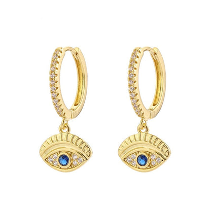 Elegant Gold-plated Hoop Earrings
