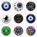 Mystic Protection: Customizable Evil Eye Cat Brooch for Stylish Wardrobe