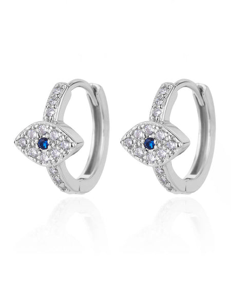 Gold-Plated Evil Eye Earrings