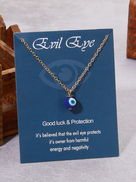 Turkish Blue Evil Eye Necklace