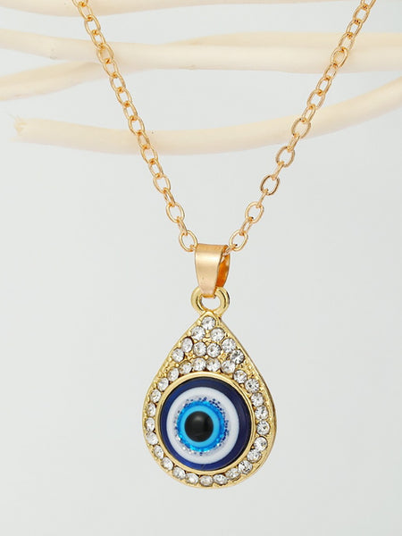 Stylish Bohemian Evil Eye Pendant Necklace for Women's Birthday Gift