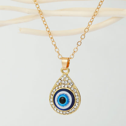 Stylish Bohemian Evil Eye Pendant Necklace for Women's Birthday Gift