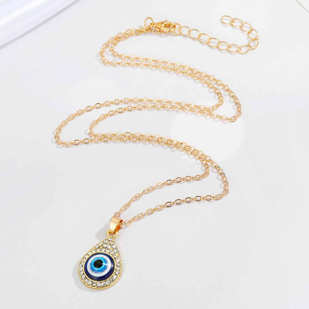 Stylish Bohemian Evil Eye Pendant Necklace for Women's Birthday Gift
