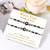 Eye and Hamsas - Black - 2 Bracelets