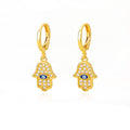Stainless Steel Zircon Earrings